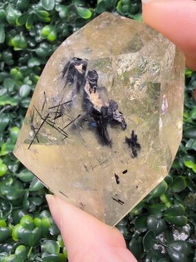 Tourmalinated Citrine Polished Free Form